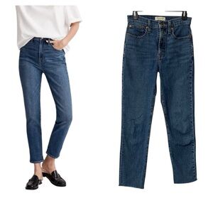 Madewell Jeans The Perfect Vintage Jean Blue High Rise Stretch Size 26